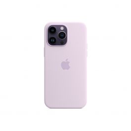 MagSafe-rögzítésű iPhone 14 Pro Max-szilikontok – orgonalila