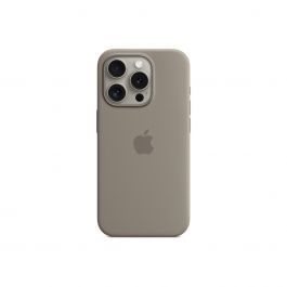 MagSafe-rögzítésű iPhone 15 Pro-szilikontok – agyag