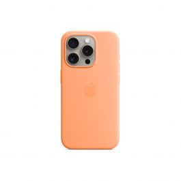 MagSafe-rögzítésű iPhone 15 Pro-szilikontok – narancssörbet