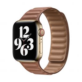 Apple – 40 mm-es vörösesbarna bőrpánt – nagy