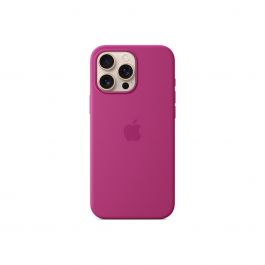 MagSafe-rögzítésű iPhone 16 Pro Max-szilikontok – fukszialila