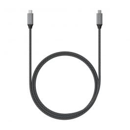 Satechi – USB4 C-To-C Braided Cable 40 Gbps 80cm - szürke
