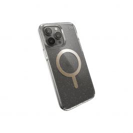 Speck – Presidio 2 iPhone 14 PRO MAX MagSafe tok  - átlátszó/arany glitter