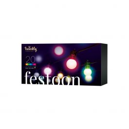 Twinkly – Festoon kültéri 20 darabos fényfüzér - Multicolor