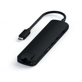 Satechi – Alumínium Slim USB-C Multiport adapter - Fekete