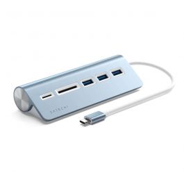 Satechi – Aluminium Type-C USB Hub (3x USB 3.0,MicroSD) - Blue