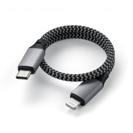 Satechi – USB-C - Lightning kábel (25 cm) - Asztroszürke