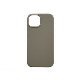 Dviced – MagSafe iPhone 15 bőr tok - szürke