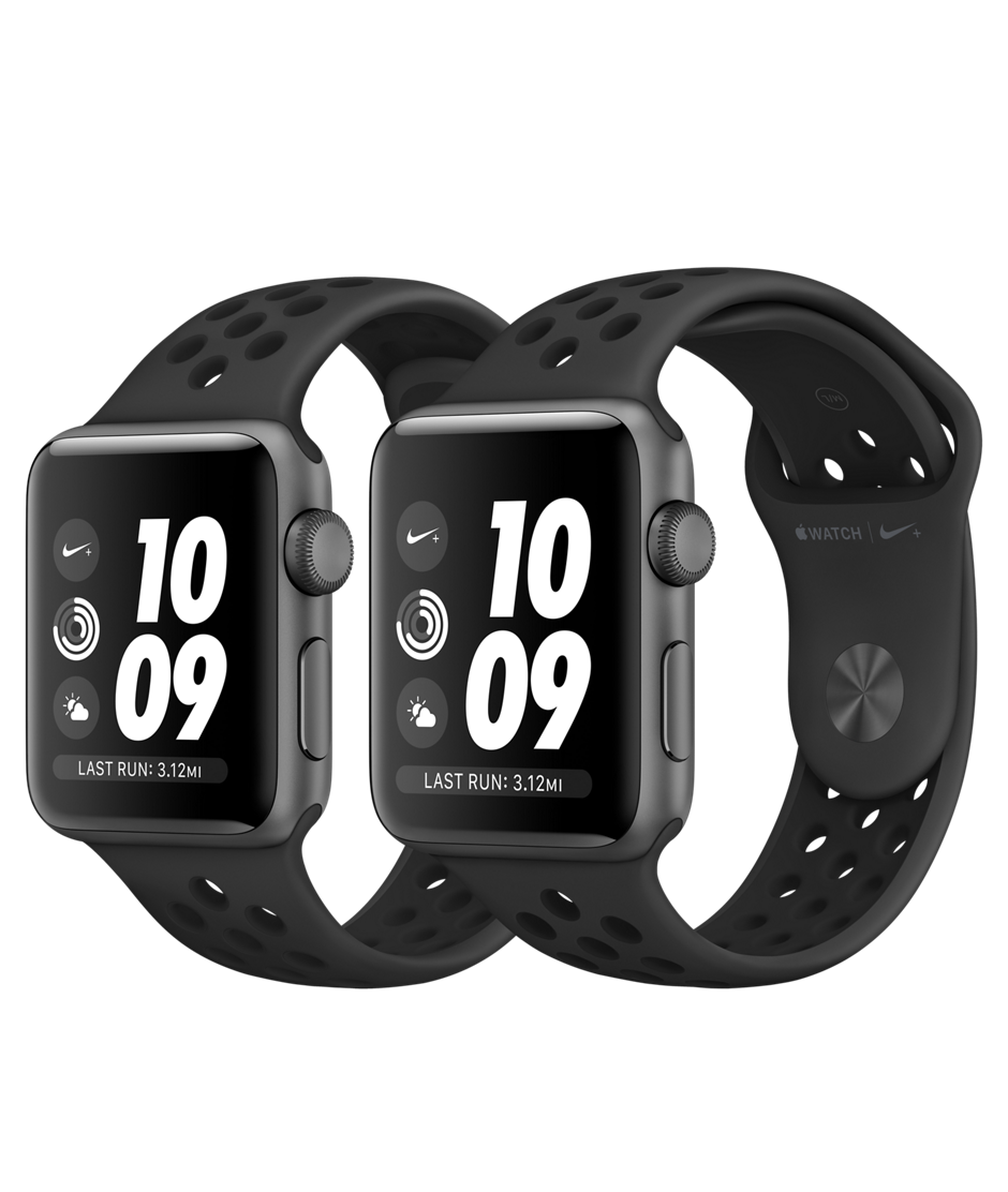 Apple Watch Series 3 Nike asztroszurke aluminiumtok antracit fekete Nike sportszijjal iSTYLE