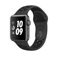 Apple Watch Series 3 Nike+ 38mm - asztroszürke alumíniumtok antracit–fekete Nike sportszíjjal