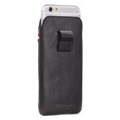 Decoded - Leather Pouch iPhone 6/6s Plus belecsúsztatós tok - Fekete