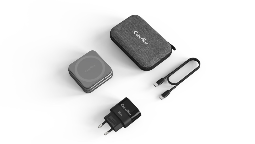 CubeNest S312 hordozható MagSafe töltő utazásokhoz