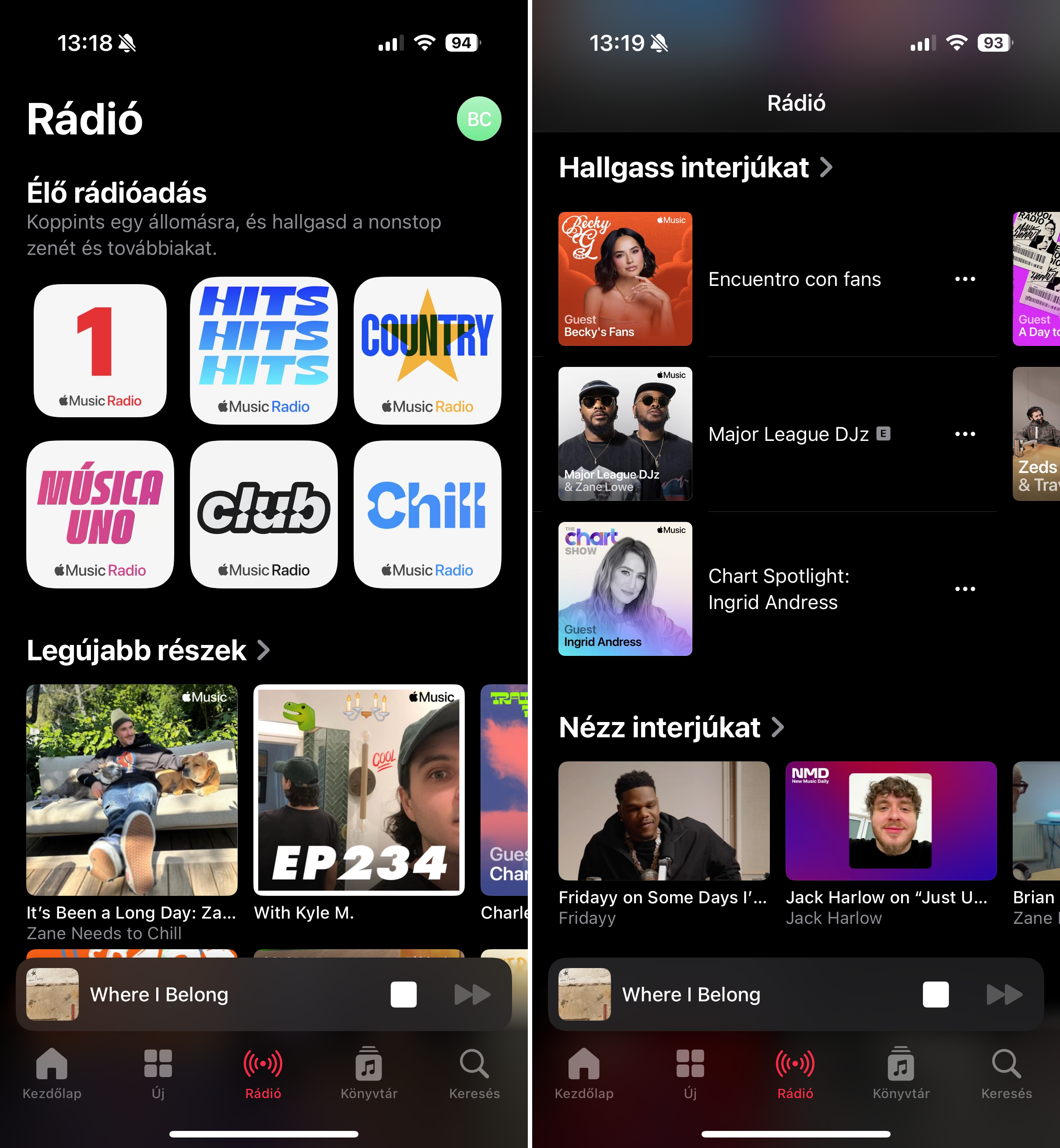 Rádiók az Apple Music-ban