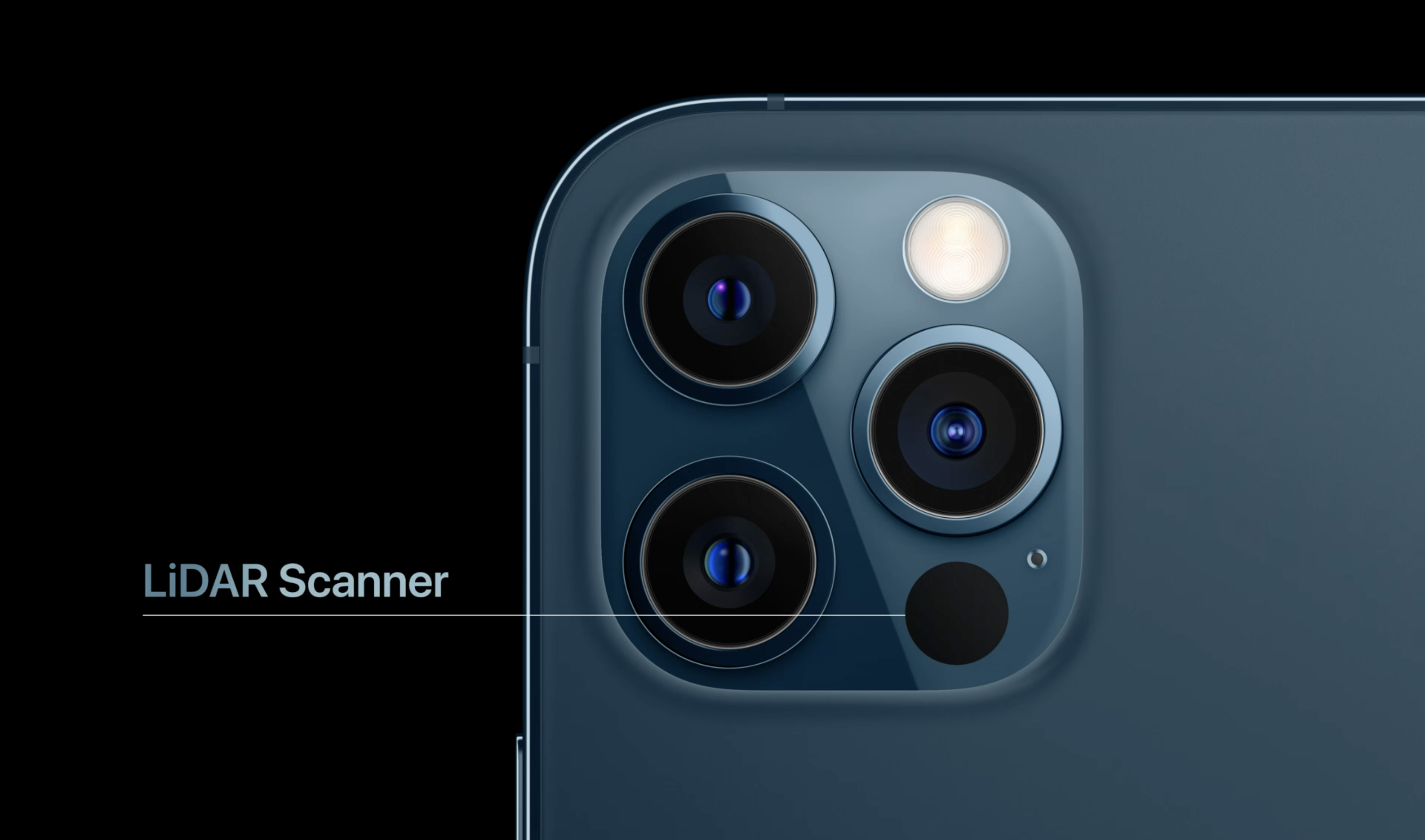 LiDAR szenzor az iPhone 12 Pro hátoldalán