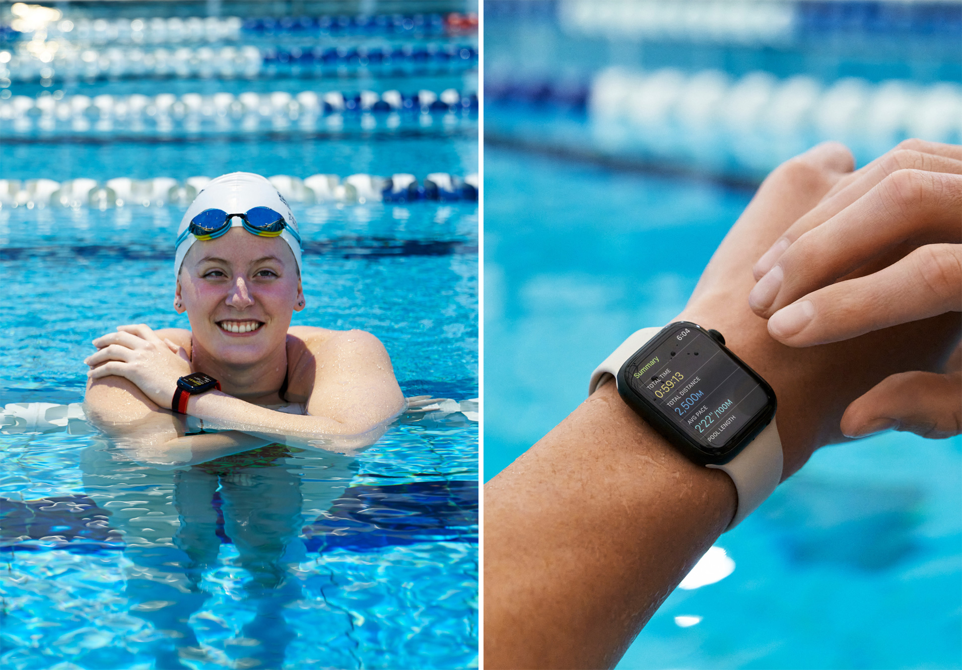 Úszóedzés Apple Watch-csal