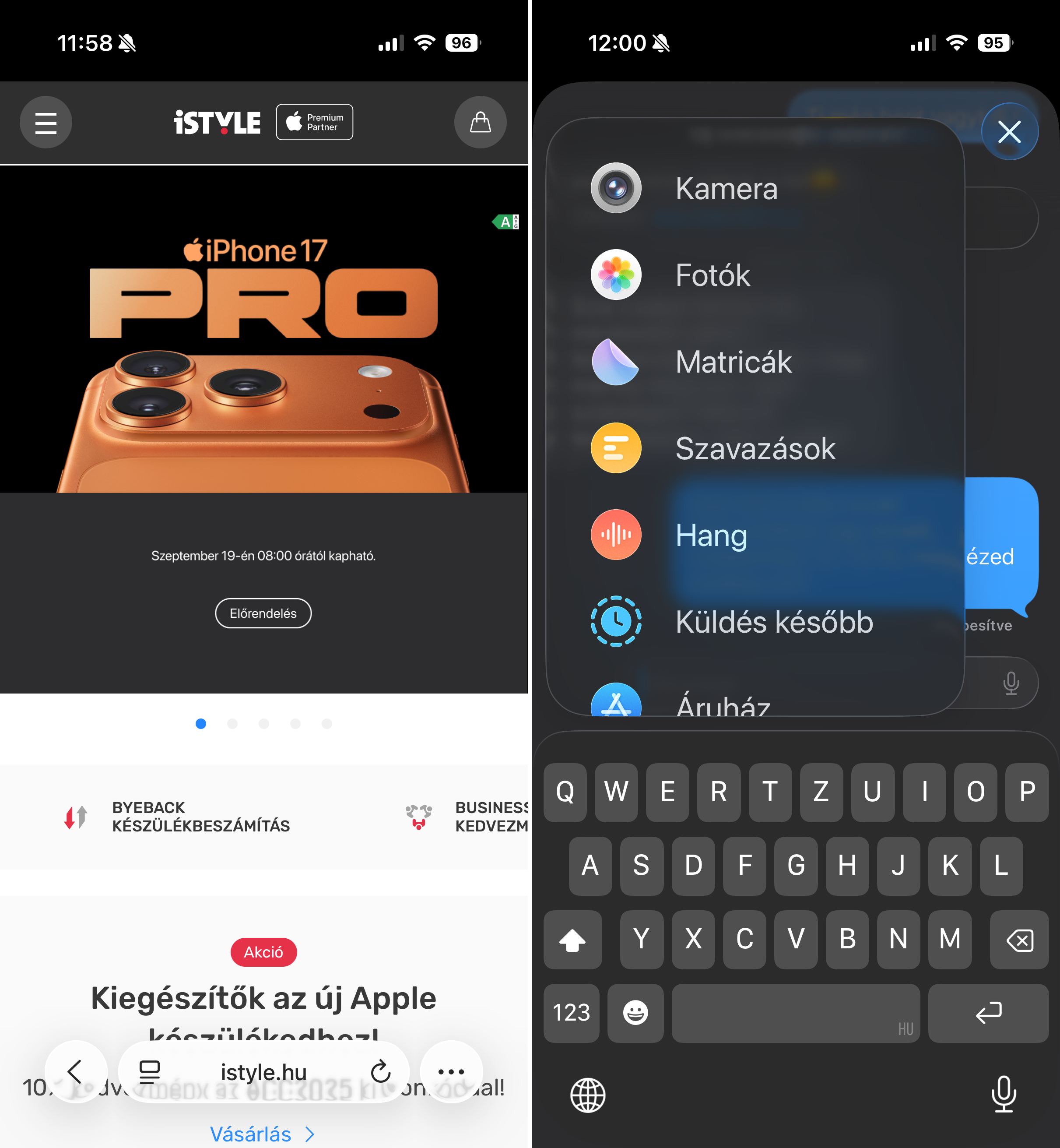 Az új funkciók listája iOS 26-ban