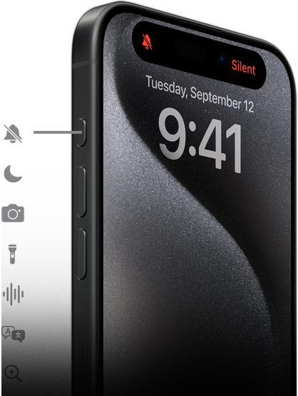 iPhone 15 Pro a Művelet gombhoz beállítható kilencféle opcióval