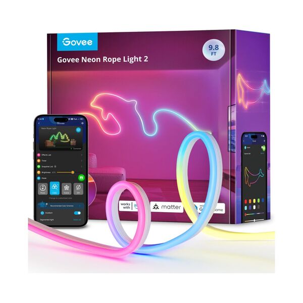 Govee – Neon Rope Light 2 (3 méter) - Fehér