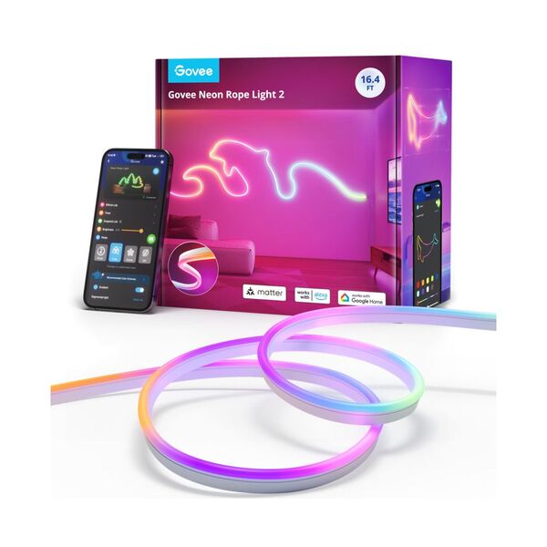 Govee – Neon Rope Light 2 (5 méter) - Fehér